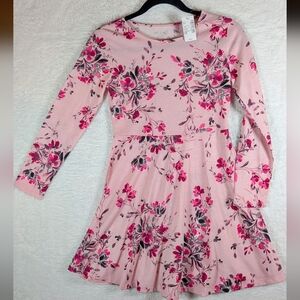 179-Place Pink Floral Kids‎ Dress